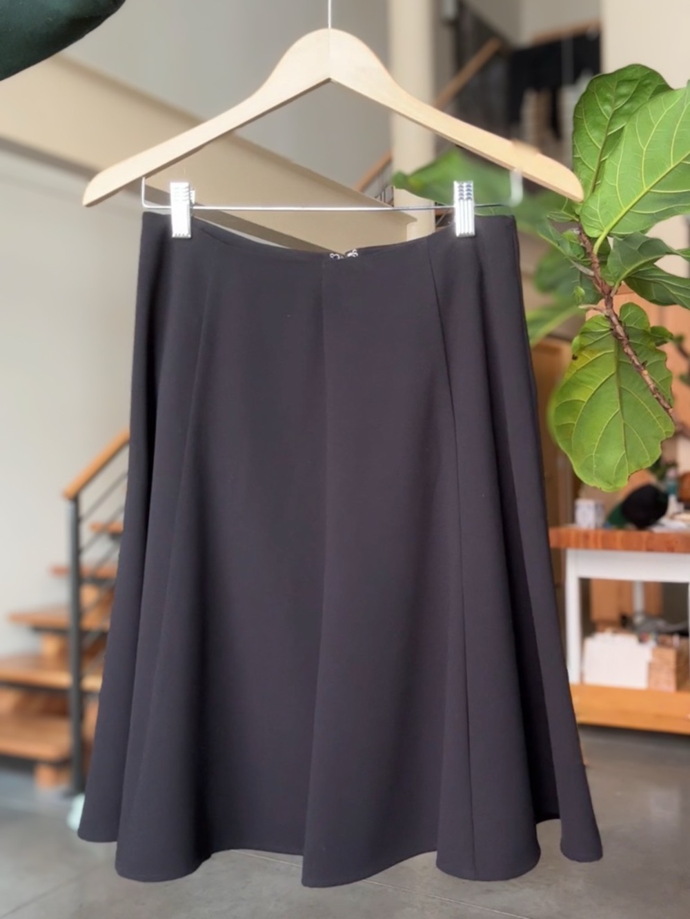 CeCe Black Circle Skirt with Flared Silhouette